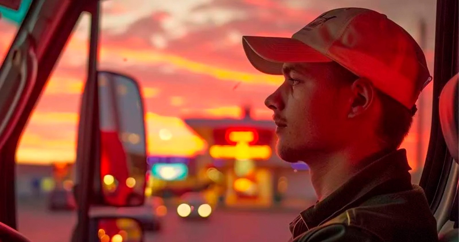 primer plano de repartidor